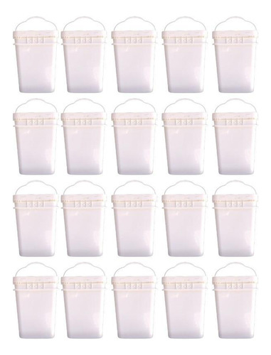 Cubo rectangular Gp de 20 litros con tapa extraíble, 20 unidades