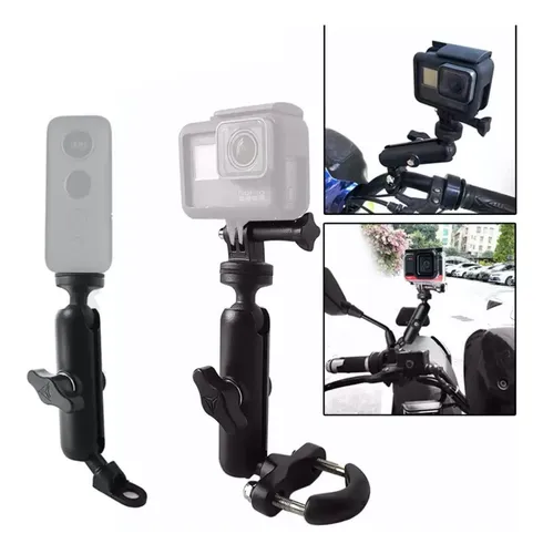 Soporte Para Cámara Deportiva GoPro en Motocicleta, Bicicleta o Patín