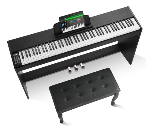 Vevor Piano Digital Ponderado 88teclas Totalmente Ponderadas