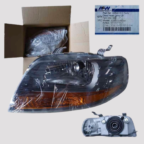 Faro Izquierdo Chevrolet Aveo 2006-2010