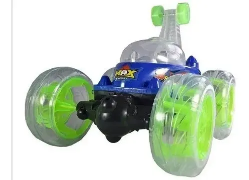 Carro Loco Control Remoto Luces Led Doble Tracción Stunt Car