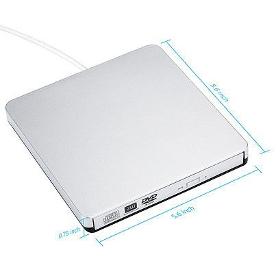 Imagen 3 de 5 de Usb 2.0 Externo Dvd-rm Player Lector Combo Unidad Cd-rw Quem