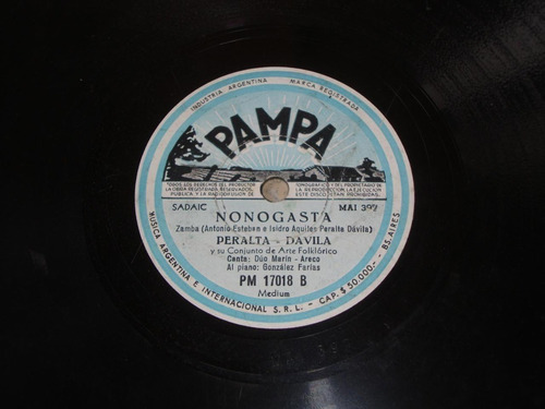 Pasta Peralta Davila Conjunto Folklorico Pampa 398 C36 (Usado)