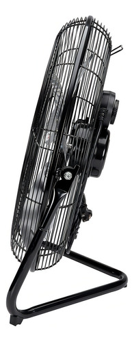 Ventilador De Piso De Alta Velocidad De 20 Pulgadas Cantidad De Aspas 3 Estructura Negro Diámetro 51 Cm Material De Las Aspas Metal