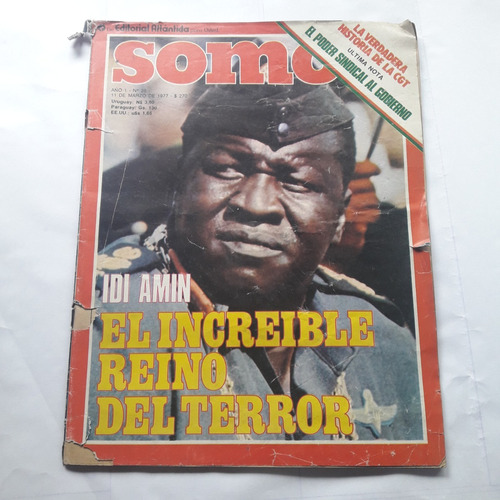 Revista Somos 25 El Increible Reino Del Terror Idi Amin