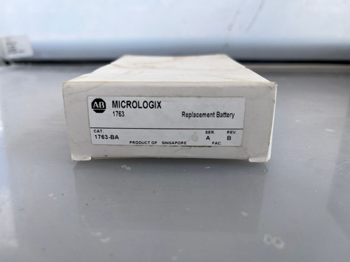Allen Bradley Batería Lithio 1763-ba Plc Micrologix Series.