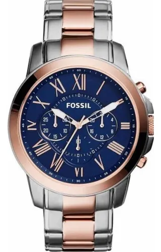 Gold and silver fossil watch men's hotsell