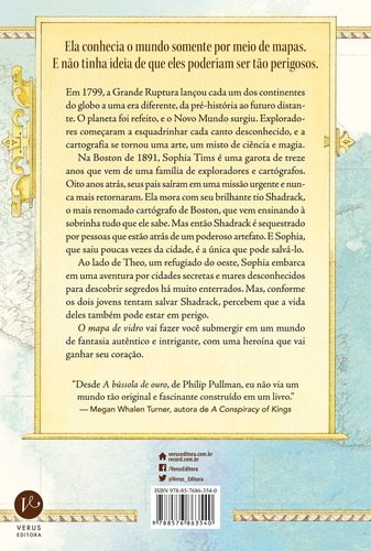 O mapa de vidro (Vol. 1 Mapmakers), de Grove, S. E.. Mapmakers (1), vol. 1. Editorial Verus Editora Ltda., capa mole em português, 2015