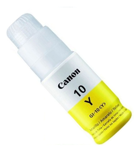 Tinta Canon 10 Amarillo Gi-10 Gi-10y 10 Yellow G5010 G6010