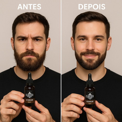 Óleo Para Barba Classe A Hidrata E Condiciona Barba + Macia Suave