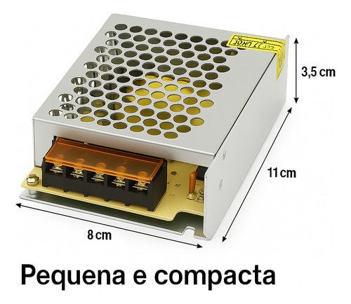Fonte Chaveada 12v 5a Bivolt 60w Estabilizada Câmera Led