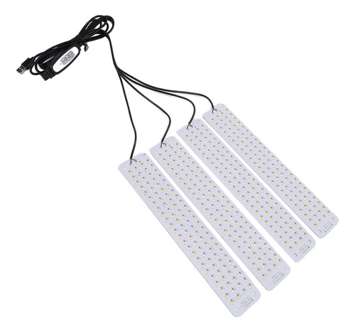 Plant Growth, Panel De Cultivo Led De 384 Led, 4 Regulables