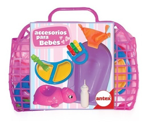 Canasta Juego Bebe Accesorios Juguete Aprender Jugar Antex