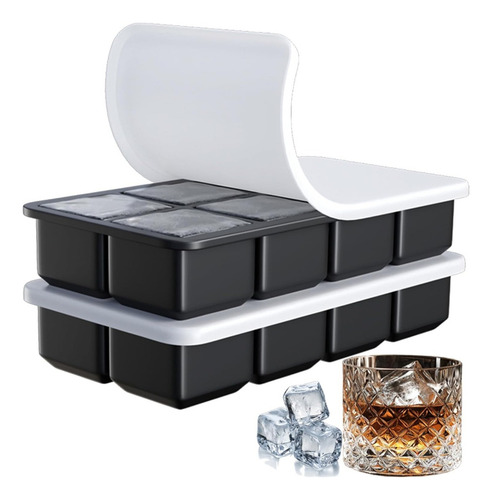 Para Moldes Para Cubitos De Hielo De Silicona Apilables,