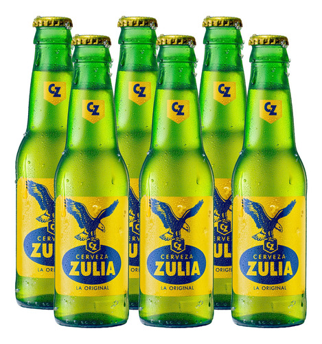 Cerveza Zulia Botella No Retornable 222ml 6 Unds