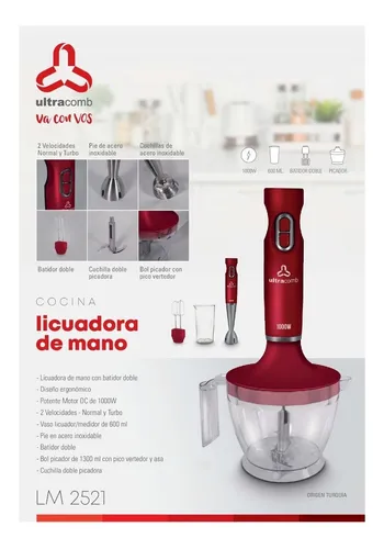 Licuadora de mano ultracomb new arrivals