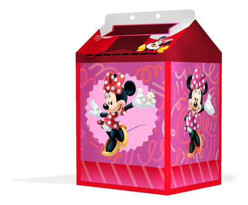 40 Caixinhas Milk Minnie Mouse Personalizada Festa