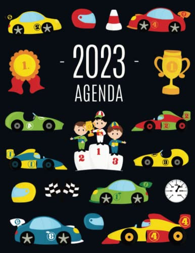 Coche De Carreras Agenda 2023: Planificador Enero A Diciembr