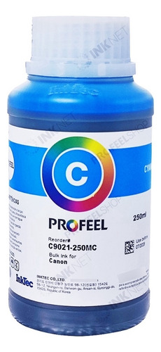 Tinta 250ml Profeel C9021 Para Uso Can On G4010 G6010 G7010