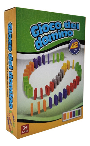 Juego Set Domino De Colores Juego De Mesa Camino Domino