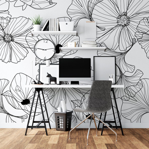 Vinilo Decorativo Empapelado Mural Pared Florales Flor 11a13