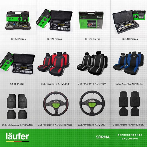 Imagen 6 de 9 de Juego De Llaves Tubo Laüfer X 40 Piezas Auto-camiones-motos