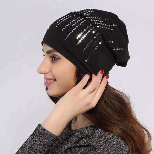 Gorro Nocturno De Lentejuelas Para Dama
