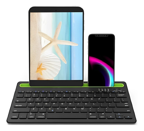 Teclado Bluetooth Tablet Celular iPad Metálico Android Y Ios