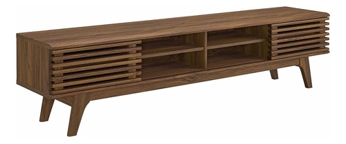 Mueble Modway Render Mid-century Para Televisor, Perfil Bajo