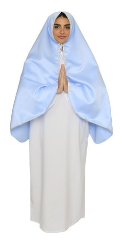 Disfraz Virgen Maria Clasico Navidad Dama