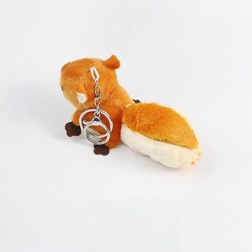 Mochila Decorada Con Colgante De Muñeco De Peluche Ardilla
