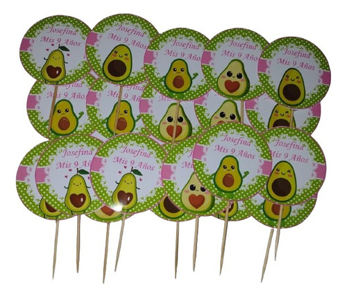 Cotillon Personalizado Cumpleaños Palta Animada X 10