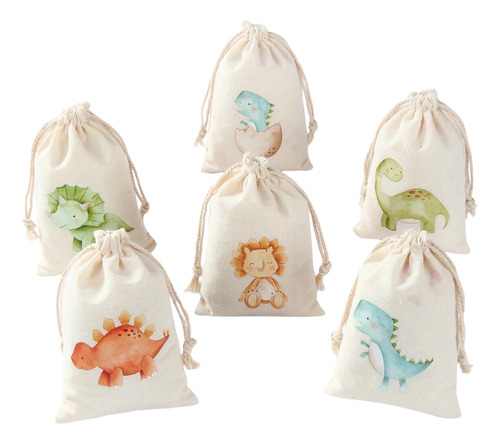 Bolsa De Regalo De Género Dinosaurio 10x15 Cm Niños