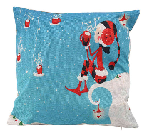 Sofá Cama Vintage De Dibujos Animados Navideños Con Pingüino