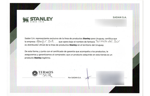 Termo Stanley Clasico 950ml Pico Cebador Color Azul