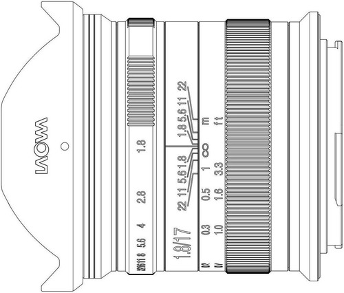 Lente Optics Laowa 17mm F1.8 Mft Para Micro Cuatro Ter...