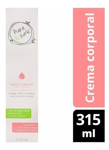 Crema Corporal Para Bebé Pure & Sure 315ml Paquete 2 Piezas