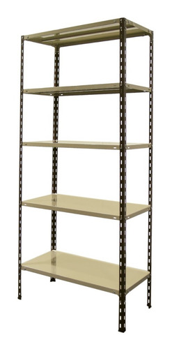 Imagen 4 de 5 de Estanteria Metalica 90 45 200 Cm Tisera Oficina 90 Kg 43902p