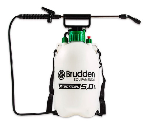 Imagem 1 de 4 de Pulverizador Manual Brudden 5 Litro C/ Lança Aço Inox
