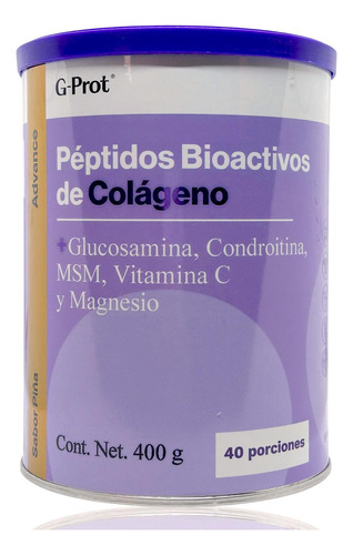 Péptidos De Colágeno Glucosamina Mg 400 G Piña G-prot