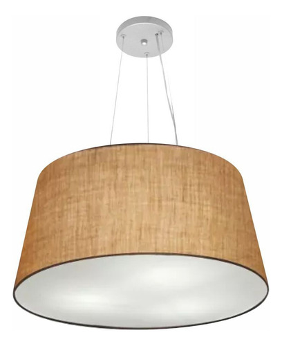 Lustre Pendente Cone Vivare Md-4063 Cúpula Tecido 30/60x50cm 110v/220v