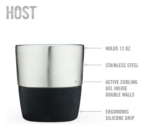 Host Whisky Congele, Pro Cups Para Cócteles, Tumblers De Con