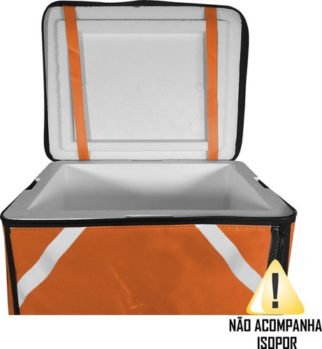 Imagem 2 de 6 de Bolsa Mochila Bag Delivery Lona S Lanche Sem Isopor 35cm