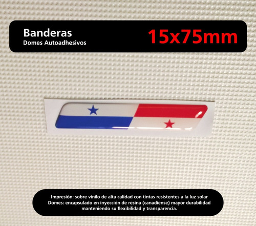 Calcos, Stickers Resinados Bandera Panama - Domes