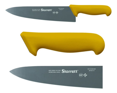 Faca Refile Starrett Lâmina Triangular Larga 20cm/8 Amarelo