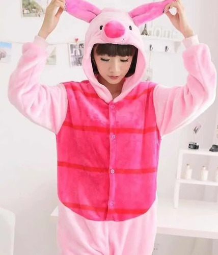Imagen 4 de 10 de Pijama Kigurumi ® Unicornios Adulto Mameluc Disfraz S M L Xl