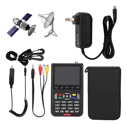 110-240v Digital V8 Buscador De Señal Satelital Hd 1080p Dvb