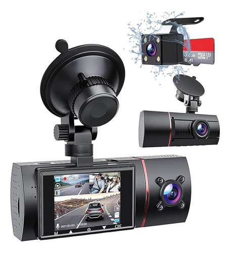 Lamonke Dash Cam, 1080p Dash Cam Delantera Y Trasera En El I