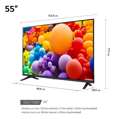 Televisor LG De 55 Pulgadas Uhd 4k Smart Tv 2024 55ut7300psa