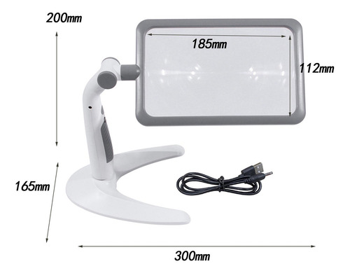 Lupa Con Luz Para Decoración Del Hogar, Lámpara De Lupa